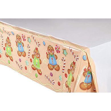 6x Plastic Table Cloths For Parties Disposable Rectangle Christmas Décor 54x108"