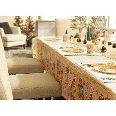 6x Plastic Table Cloths For Parties Disposable Rectangle Christmas Décor 54x108"