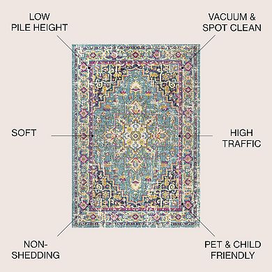 Brooklyn Geometric Medallion Area Rug