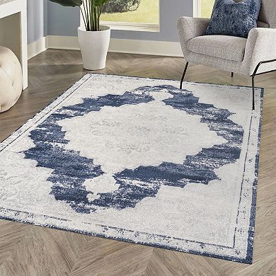 Alhambra Ornate Medallion Modern Area Rug