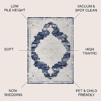 Alhambra Ornate Medallion Modern Area Rug
