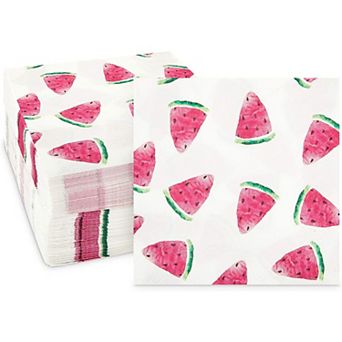 Watermelon Party Cocktail Napkins (5 in 100 Pack)