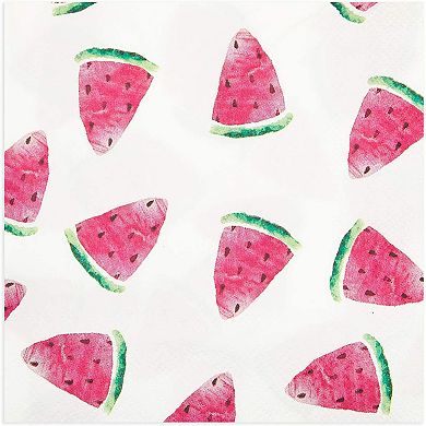 Watermelon Party Cocktail Napkins (5 In, 100 Pack)