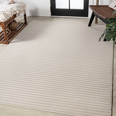 Aarhus Minimalist Scandi Striped Area Rug