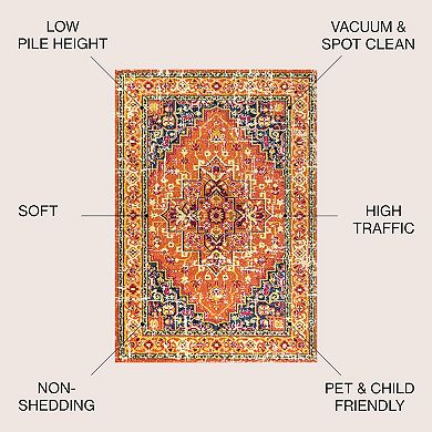 Brooklyn Geometric Medallion Area Rug