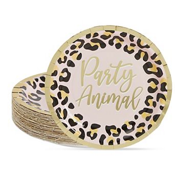 Cheetah Print Paper Plates For Party Animal Safari Birthday Supplies (9 in 48x)