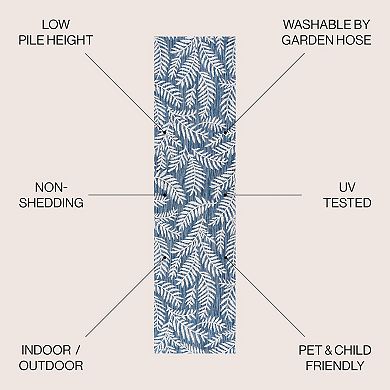 Nevis Palm Frond Indoor/outdoor Area Rug