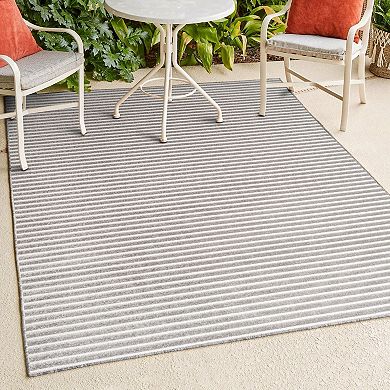 Aarhus Minimalist Scandi Striped Area Rug