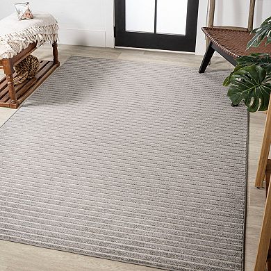 Aarhus Minimalist Scandi Striped Area Rug