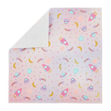 50 Pack Pink Outer Space Party Decorations Cocktail Ppaer Napkins, 5 X 5 In