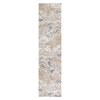 Swirl Marbled Abstract Area Rug