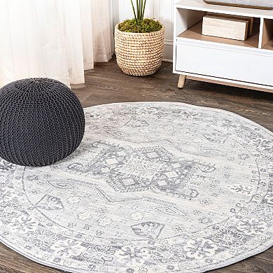 Kasbah Modern Vintage Medallion Area Rug