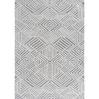 Jordan High-low Pile Art Deco Geometric Indoor/outdoor Area Rug