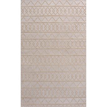 Aylan High-low Pile Knotted Trellis Geometric Indoor/outdoor Area Rug