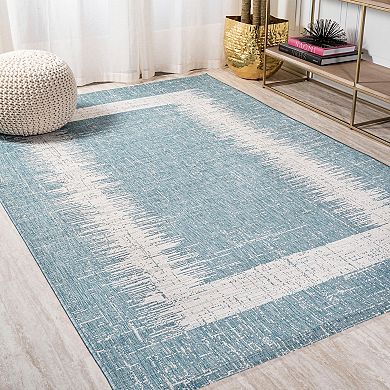 Scandi Minimalist Border Indoor/outdoor Area Rug
