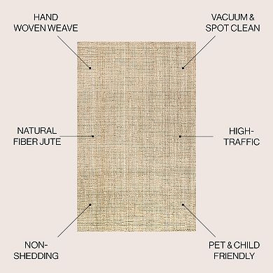 Hiro Hand Woven Chunky Jute Area Rug