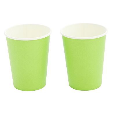 24 Set Green Party Supplies Disposable Dinnerware Set Paper Plates Cups Napkins
