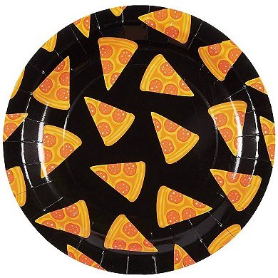 144 Piece Pizza Party Pack For 24 - Plate, Napkin, Cup, Fork, Spoon, Knives