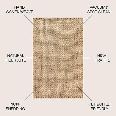 Estera Hand Woven Boucle Chunky Jute Area Rug