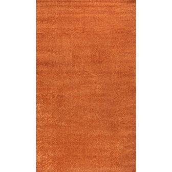 Haze Solid Low Pile Area Rug Black