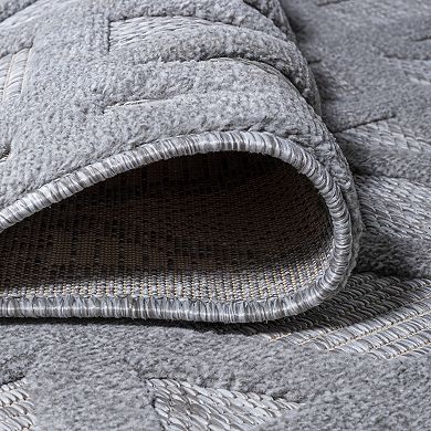 Talaia Neutral Geometric Indoor/outdoor Area Rug