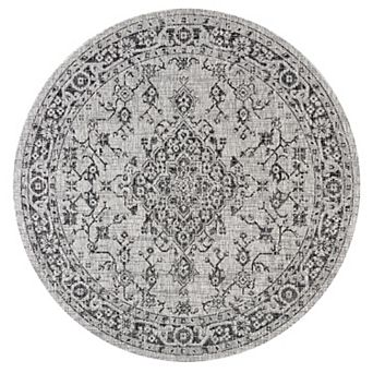 Rozetta Boho Medallion Textured Weave Indoor/outdoor Area Rug