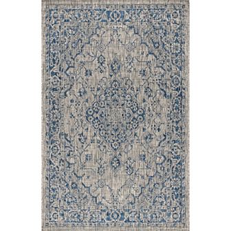 Rozetta Boho Medallion Textured Weave Indoor/outdoor Area Rug
