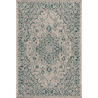Rozetta Boho Medallion Textured Weave Indoor/outdoor Area Rug