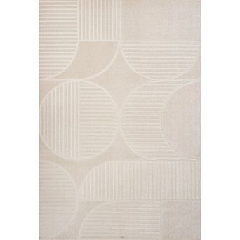 Nordby Geometric Arch Scandi Striped Area Rug