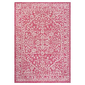 Malta Bohemian Medallion Textured Weave Indoor/outdoor Area Rug