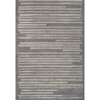 Khalil Modern Berber Stripe Area Rug