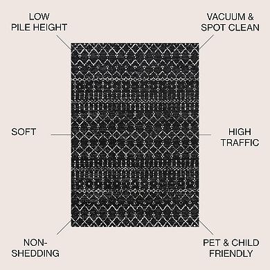 Moroccan Hype Boho Vintage Diamond Area Rug