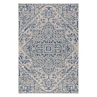 Estrella Bohemian Medallion Textured Weave Indoor/outdoor Area Rug