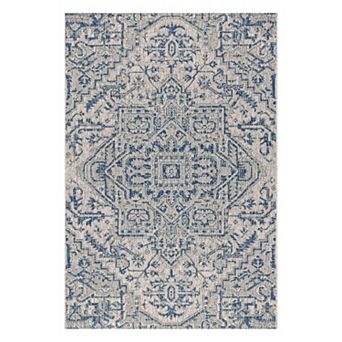 Estrella Bohemian Medallion Textured Weave Indoor/outdoor Area Rug