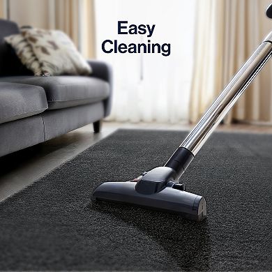 Haze Solid Low Pile Area Rug Black