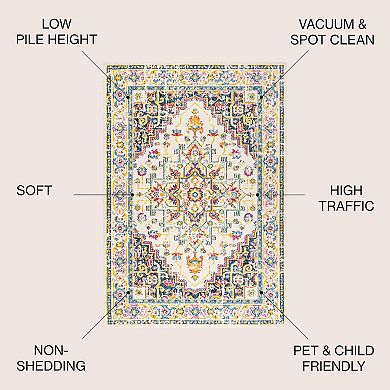 Brooklyn Geometric Medallion Area Rug