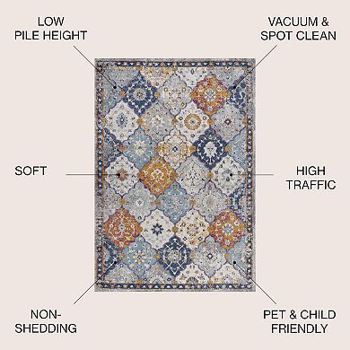 Kirman Bohemian Medallion Area Rug
