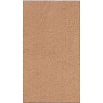 200 Brown Napkins Kraft Brown Natural Disposable Rustic Dinner, Folded 7.8"x4.4"