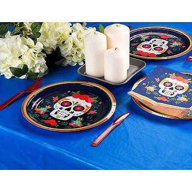 6 Pck Plastic Royal Blue Tablecloth For Parties, Disposable Table Cover, 54x108"