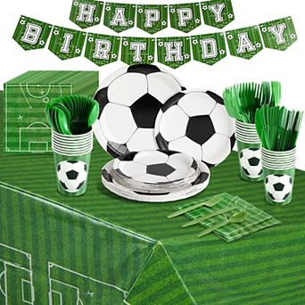 171 pc Soccer Party Decorations For Sports-themed Party Supplies, Serves 24