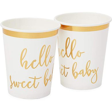 Serves 24 Hello Sweet Baby Shower Party Supplies Decorations For Kids Boys Girls