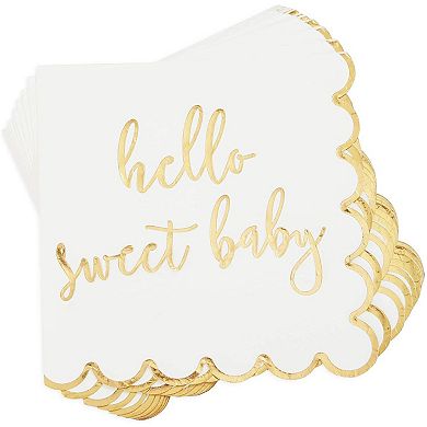 Serves 24 Hello Sweet Baby Shower Party Supplies Decorations For Kids Boys Girls