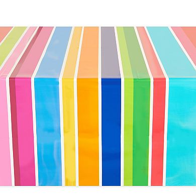 3 Pack Feliz Cumpleaños Fiesta Birthday Parties Table Cloth Cover, 54 X 108 In