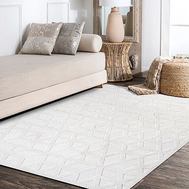 Talaia Neutral Geometric Indoor/outdoor Area Rug