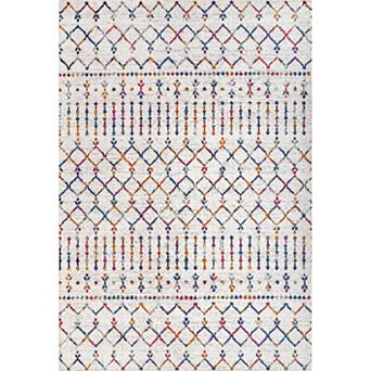 Moroccan Hype Boho Vintage Diamond Area Rug