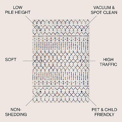 Moroccan Hype Boho Vintage Diamond Area Rug