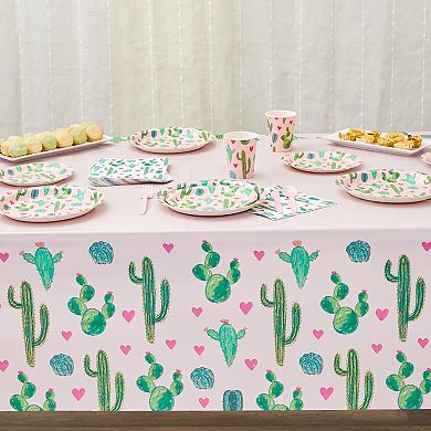 169-Piece Party Decor and Dinnerware Supplies, Cactus theme, Serves 24