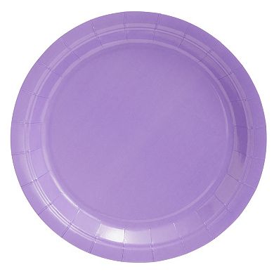 72 Pieces Of Purple Party Supplies For Birthday Decorations, Serves 24