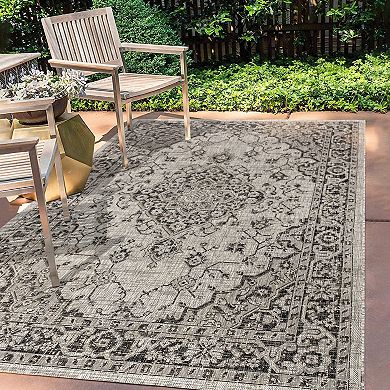Rozetta Boho Medallion Textured Weave Indoor/outdoor Area Rug