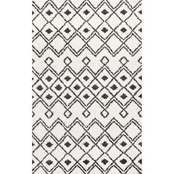 Caimari Moroccan Diamond Shag Area Rug